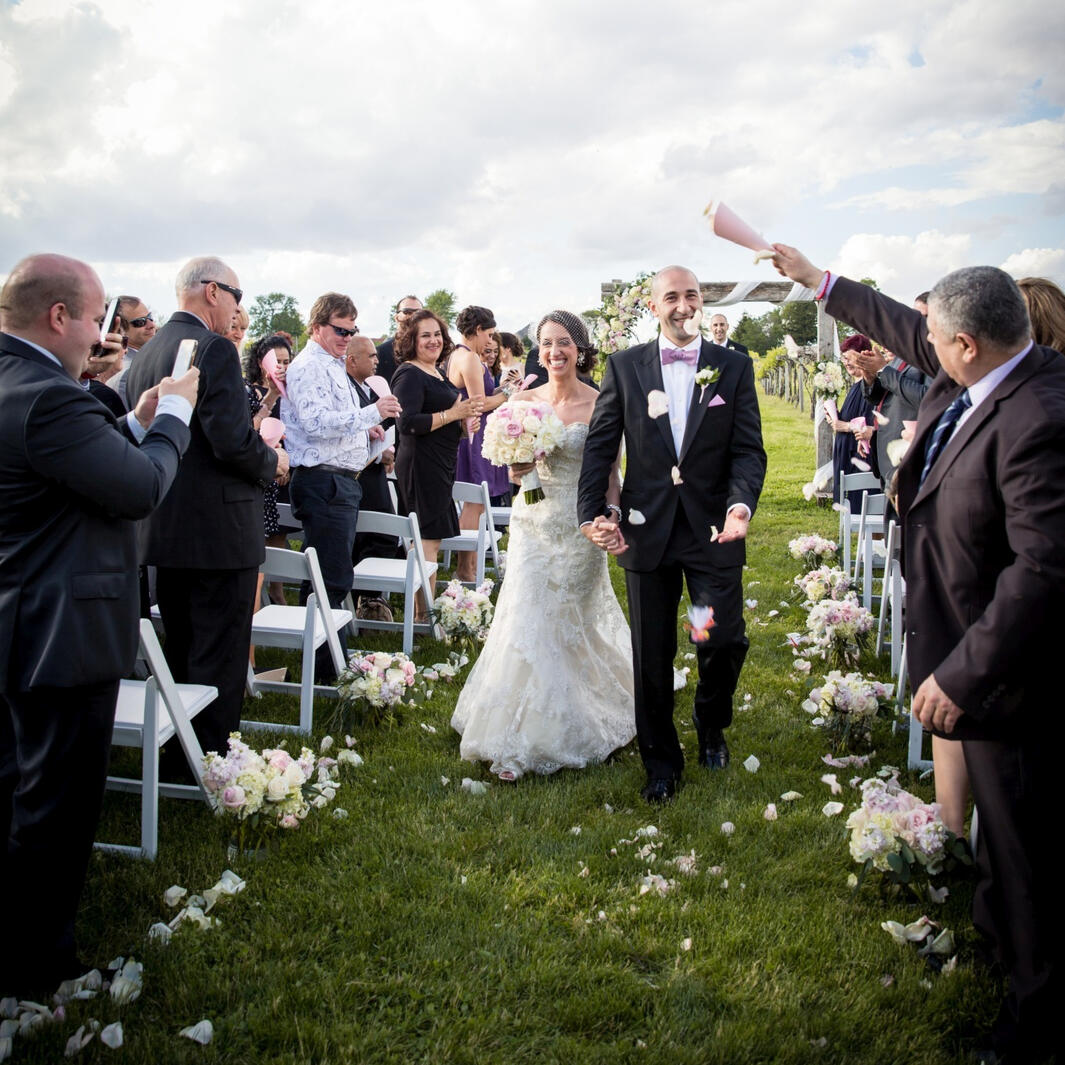 Walking down the isle